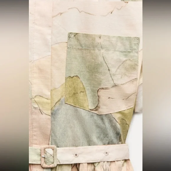 ZARA PRINTED SHORT DRESS - Picture 8 of 10